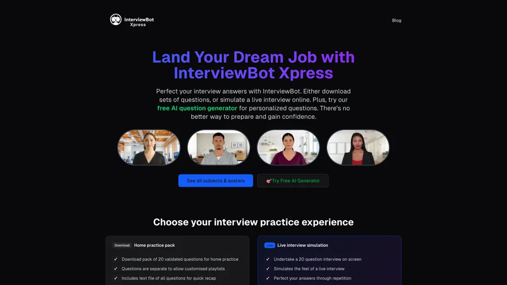 InterviewBot screenshot