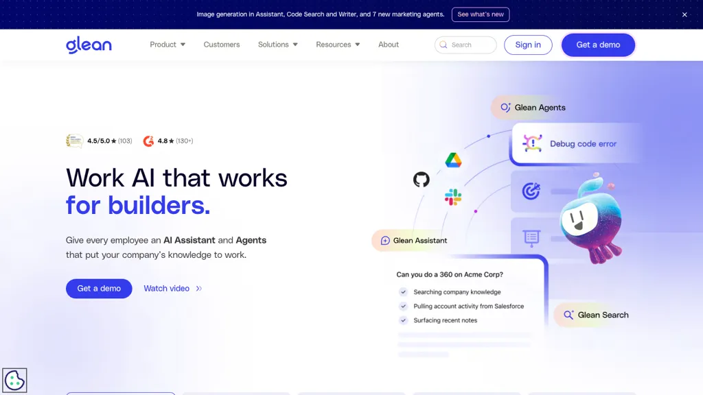 Glean screenshot