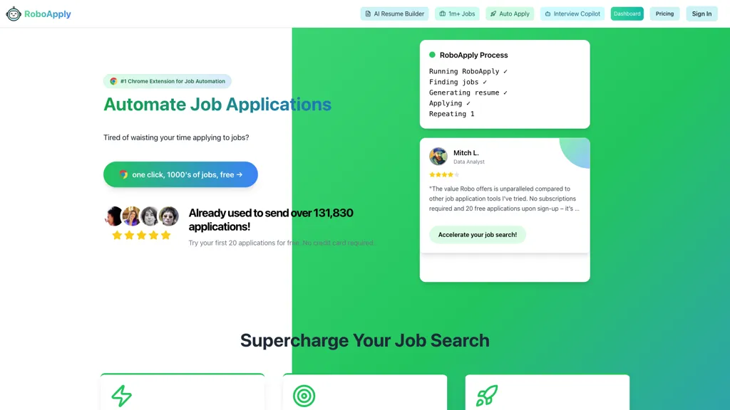 RoboApply.ai screenshot