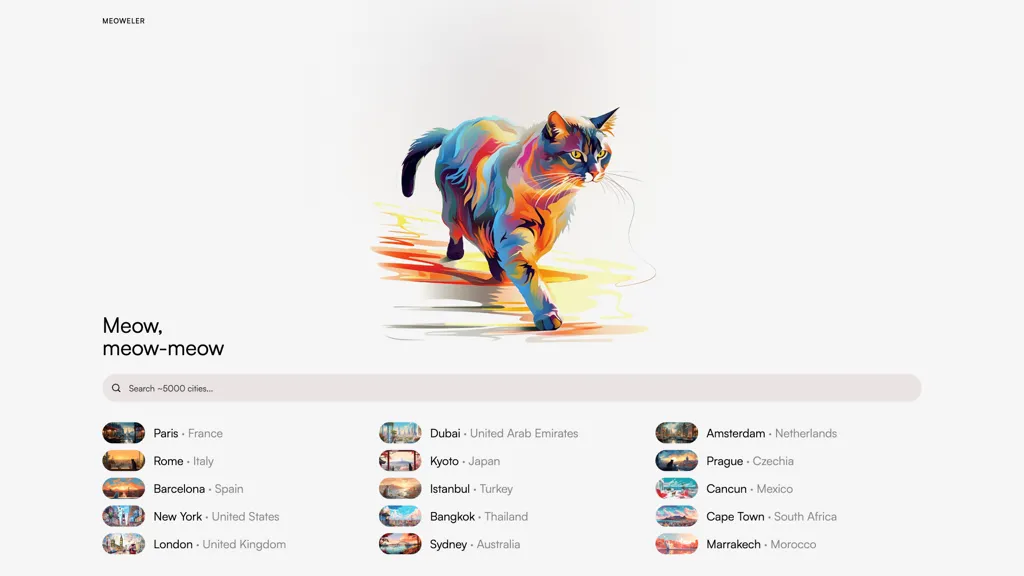 Meoweler screenshot