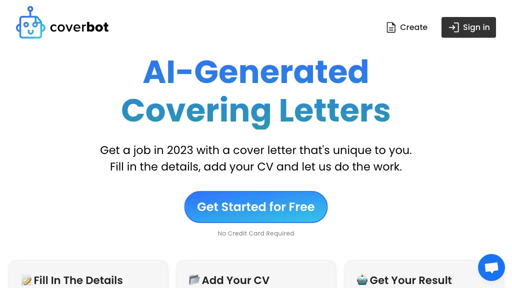 CoverBot screenshot