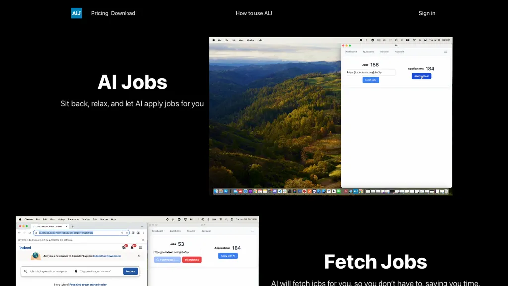 AlgoJobs screenshot