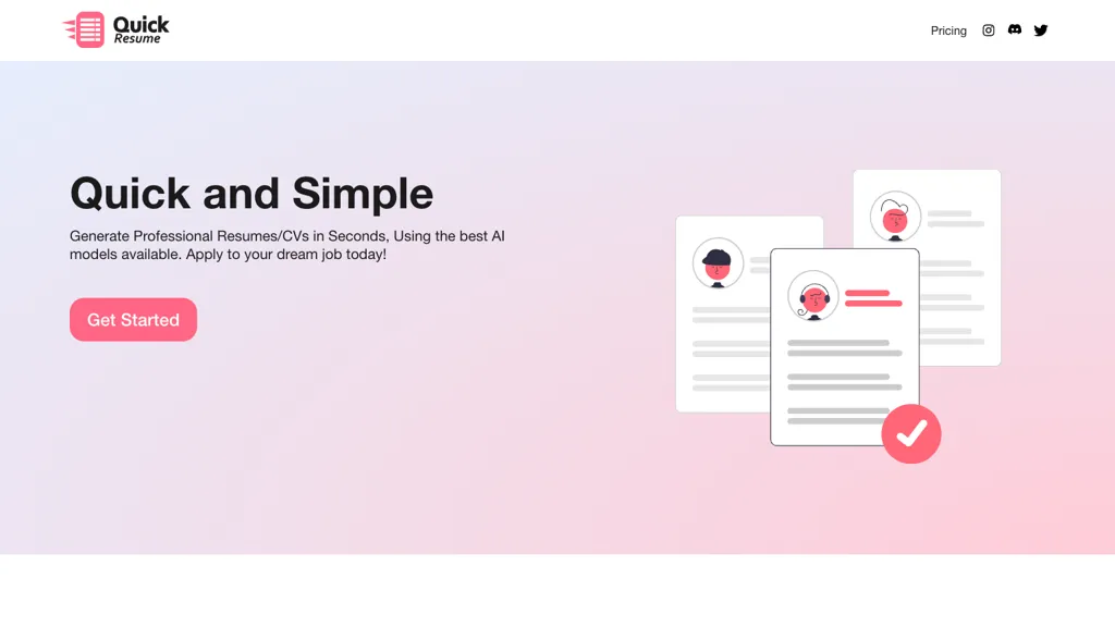 Quick resume screenshot