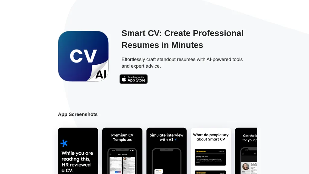 Smart CV: Resume Maker screenshot