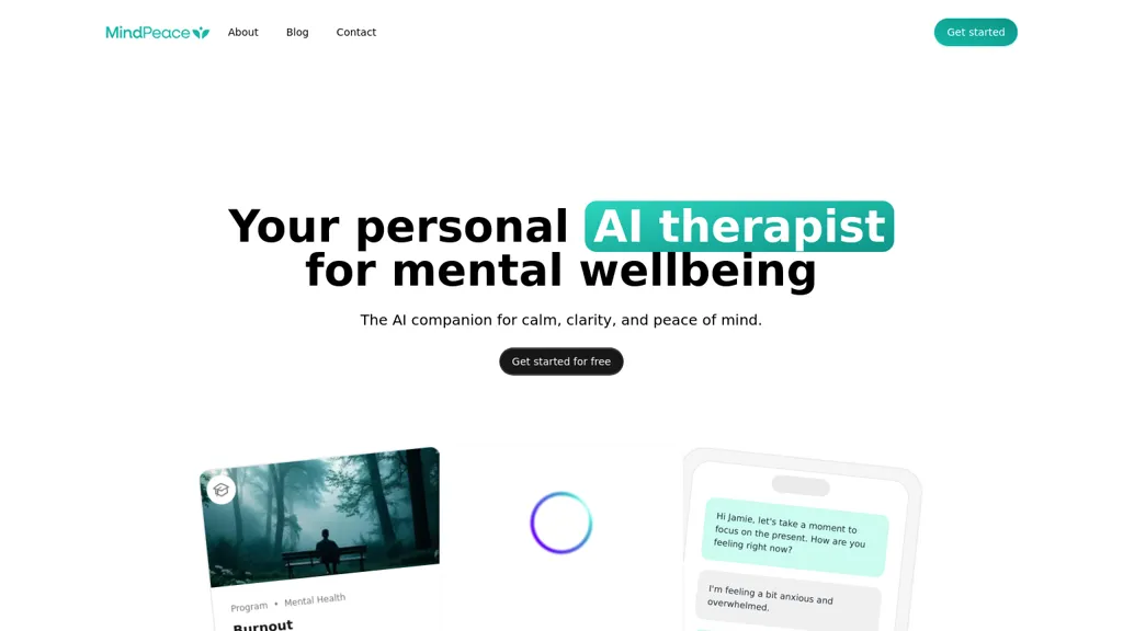 MindPeace - AI Therapist screenshot