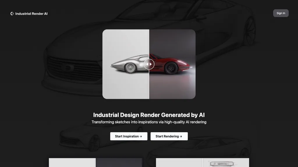 Industrial Render AI screenshot