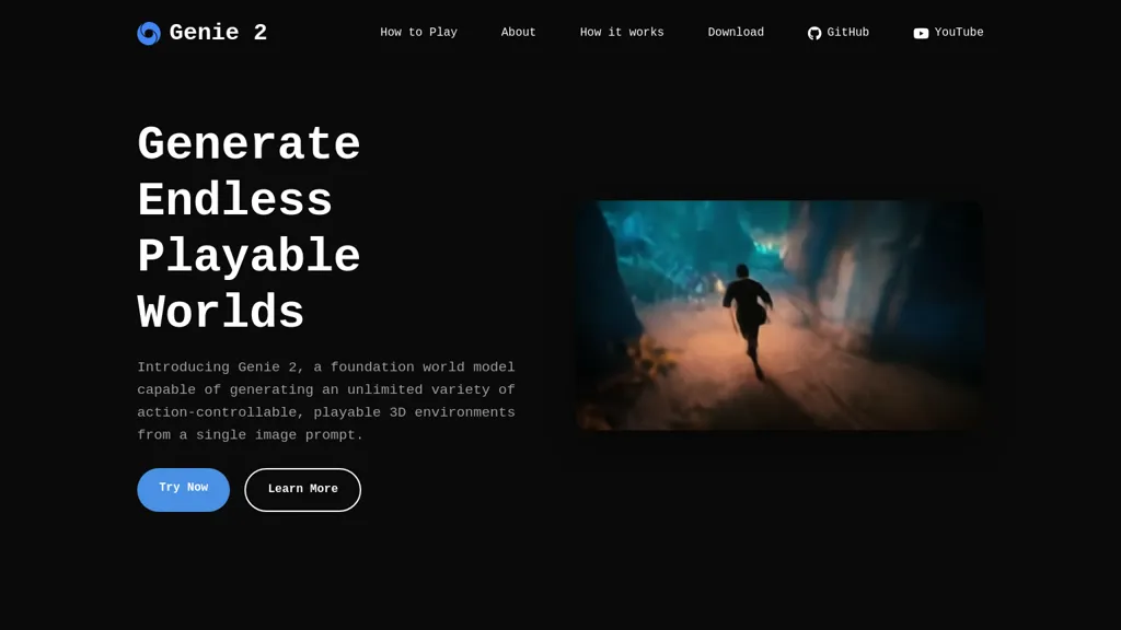 Genie 2 screenshot