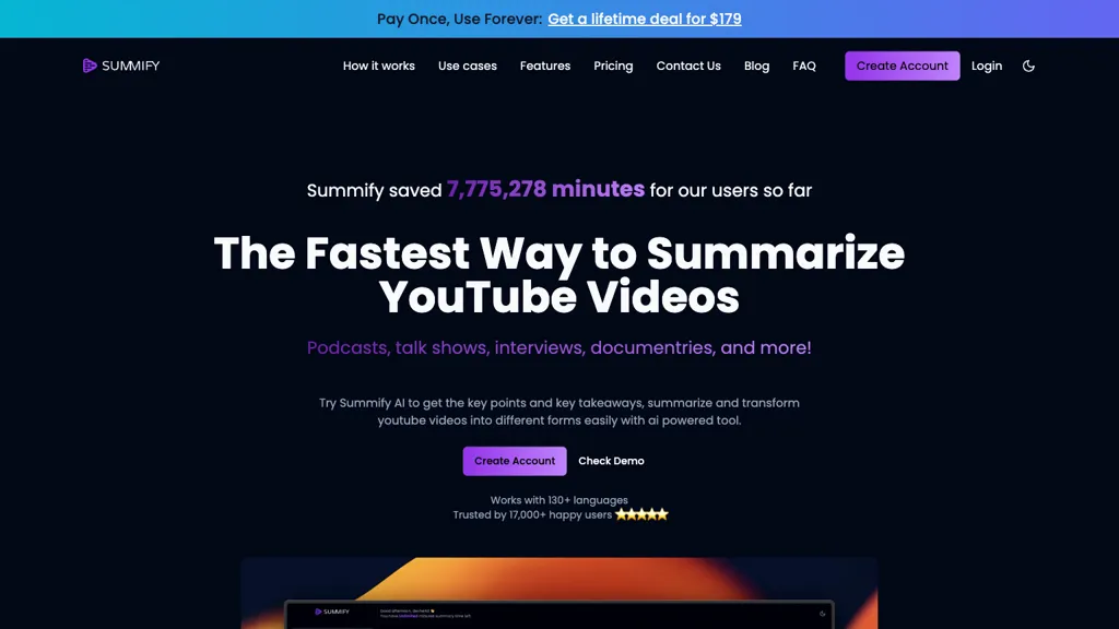 Summify screenshot
