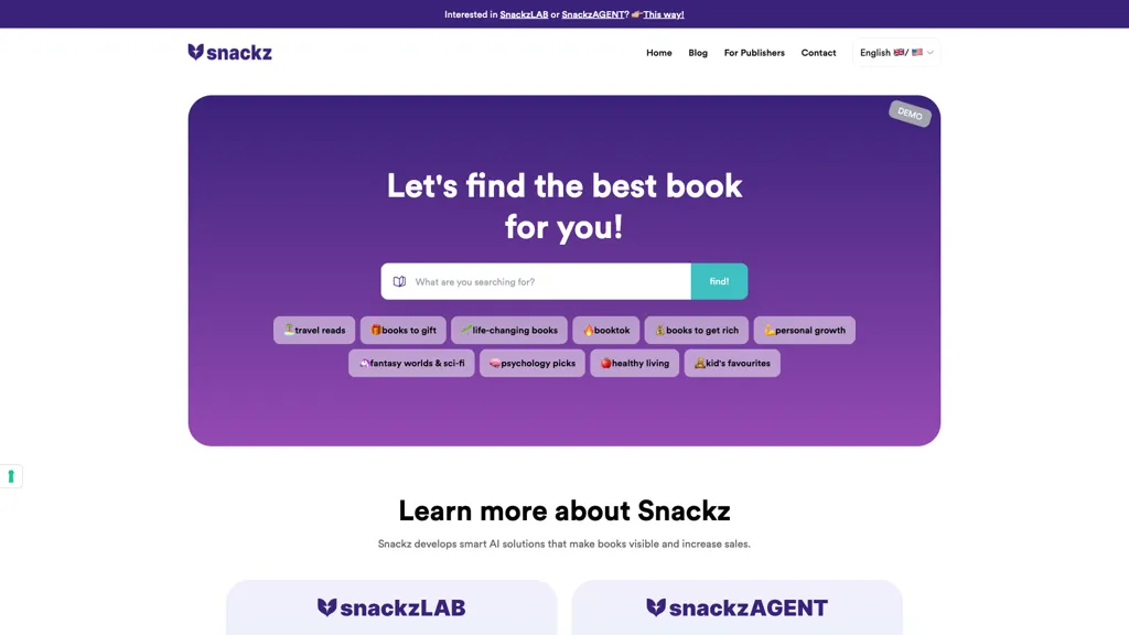SnackzAI screenshot