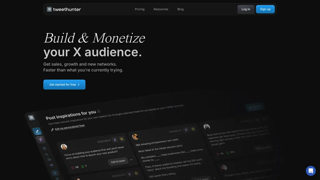 Tweet Hunter screenshot
