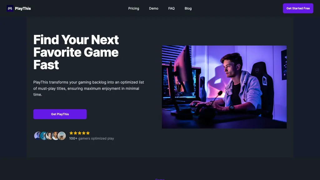 PlayThis screenshot