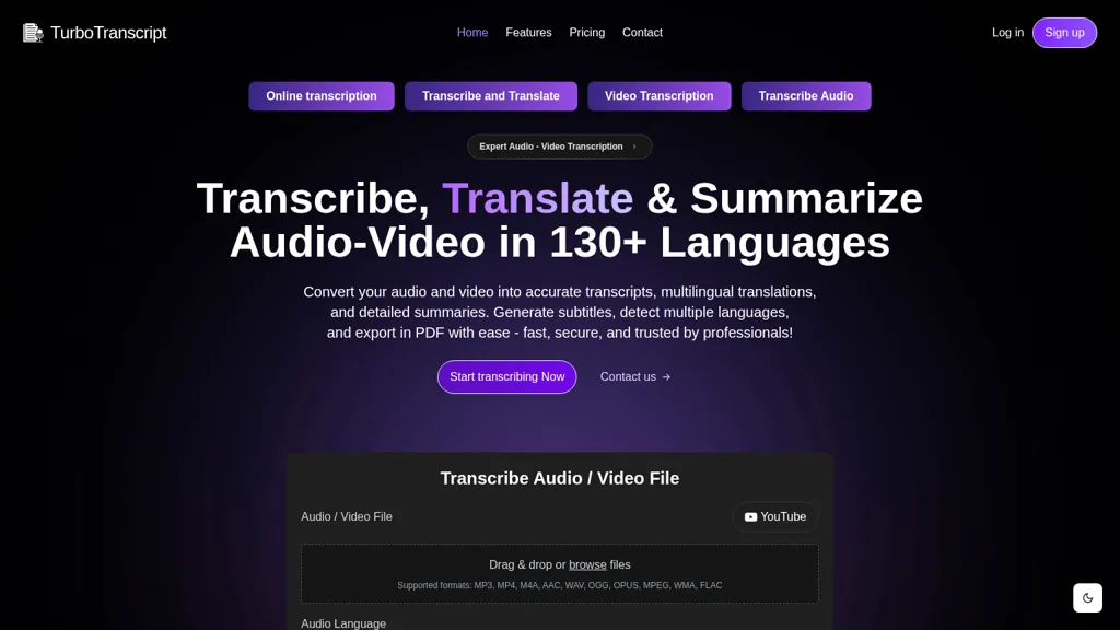 TurboTranscript screenshot
