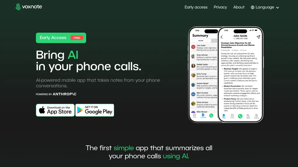 VoxNote screenshot