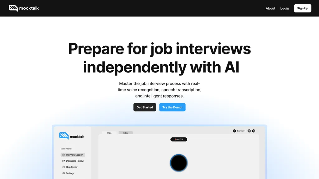 Mocktalk screenshot
