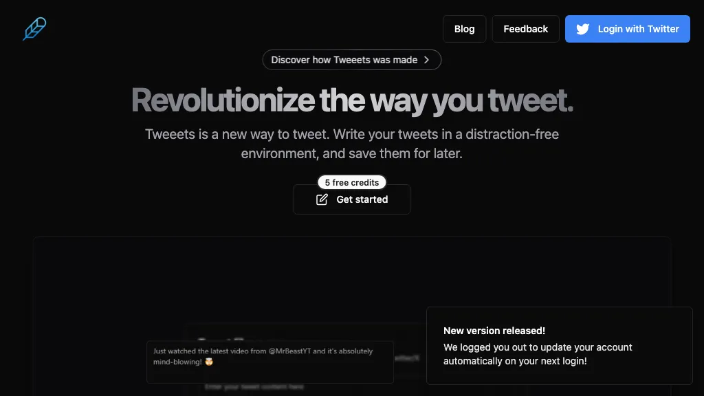 Tweeets screenshot