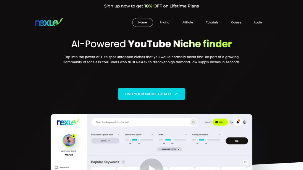 Nexlev screenshot