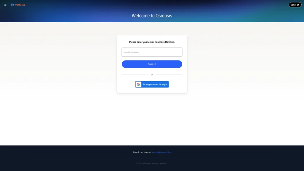 Osmosis screenshot