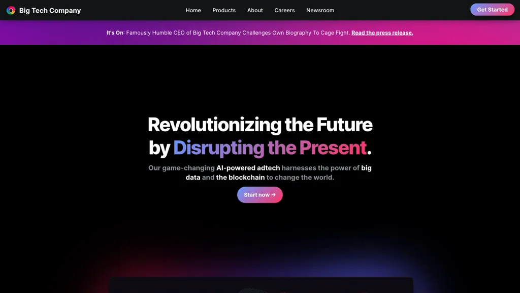 Big Tech Company screenshot
