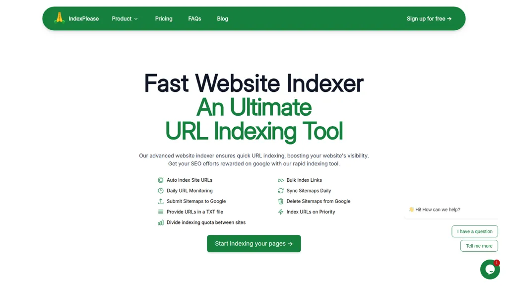 IndexPlease screenshot