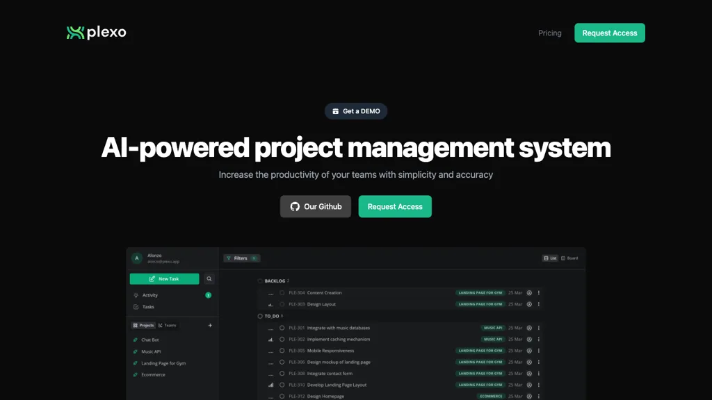 Plexo screenshot