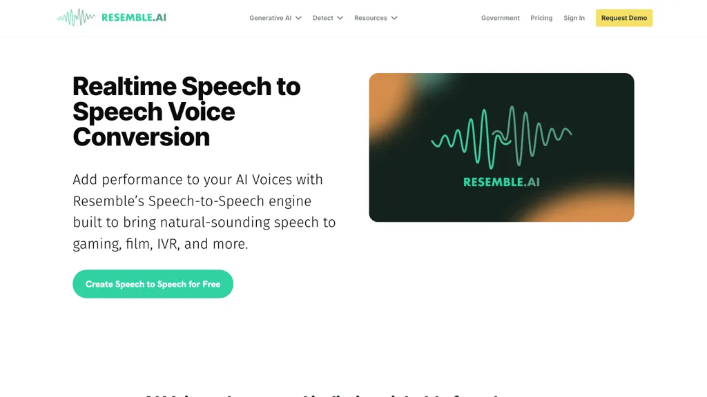 Speech-to-Speech screenshot