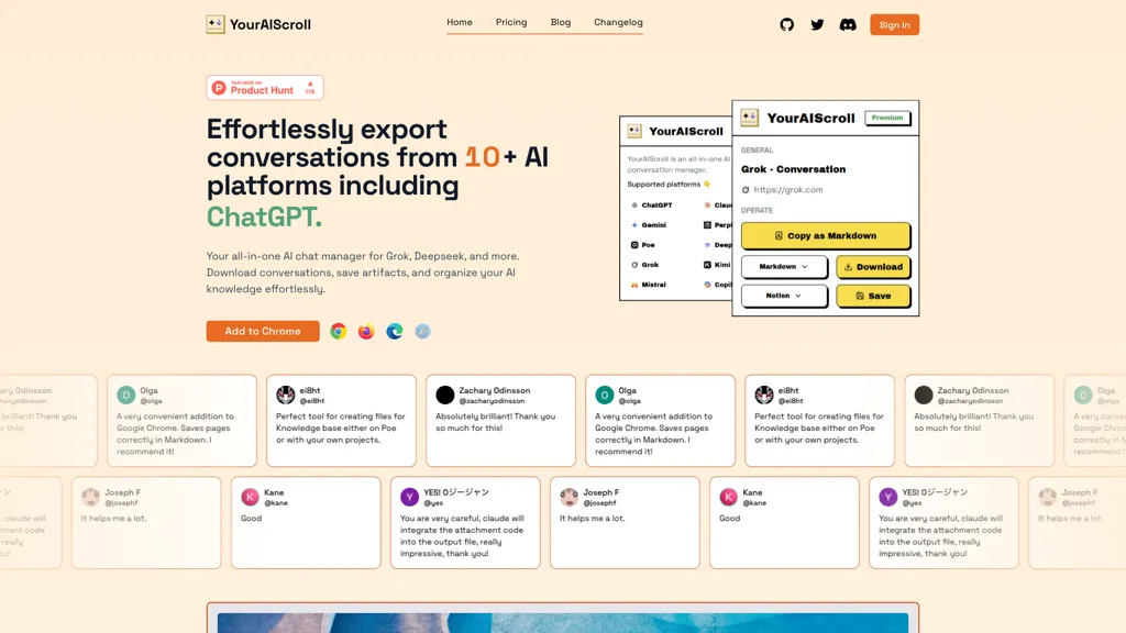 YourAIScroll screenshot