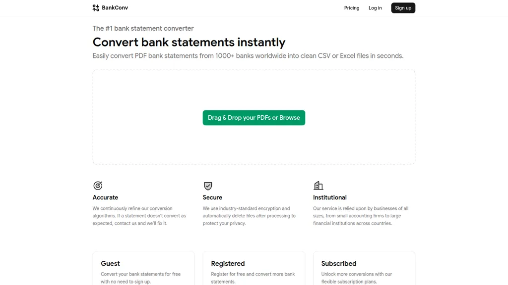 BankConv screenshot