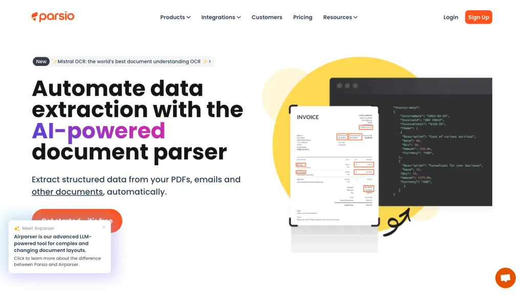 Parsio screenshot