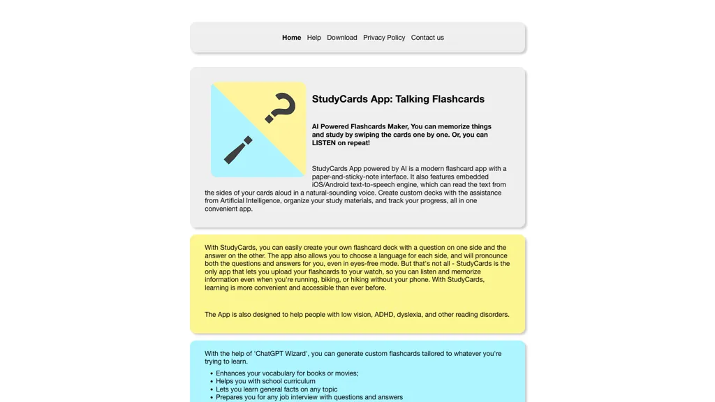 StudyCards App screenshot