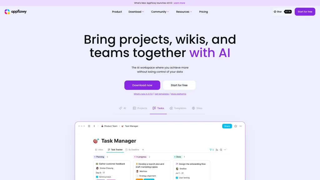 AppFlowy screenshot