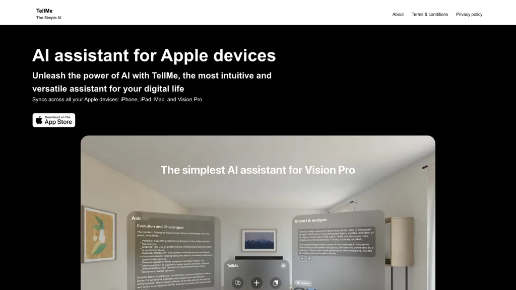 Tellme screenshot