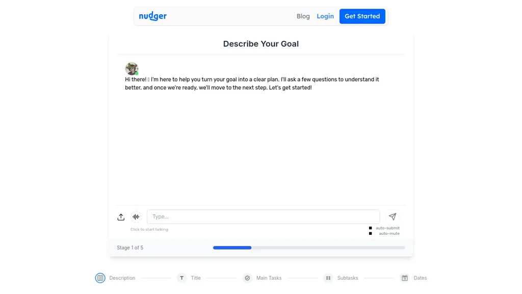 Nudger screenshot