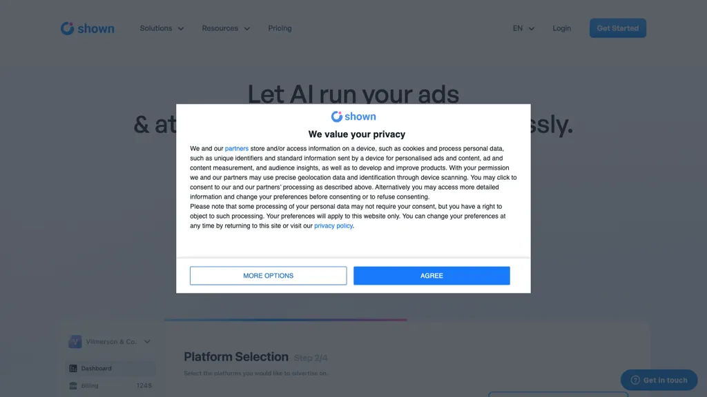 Shown screenshot