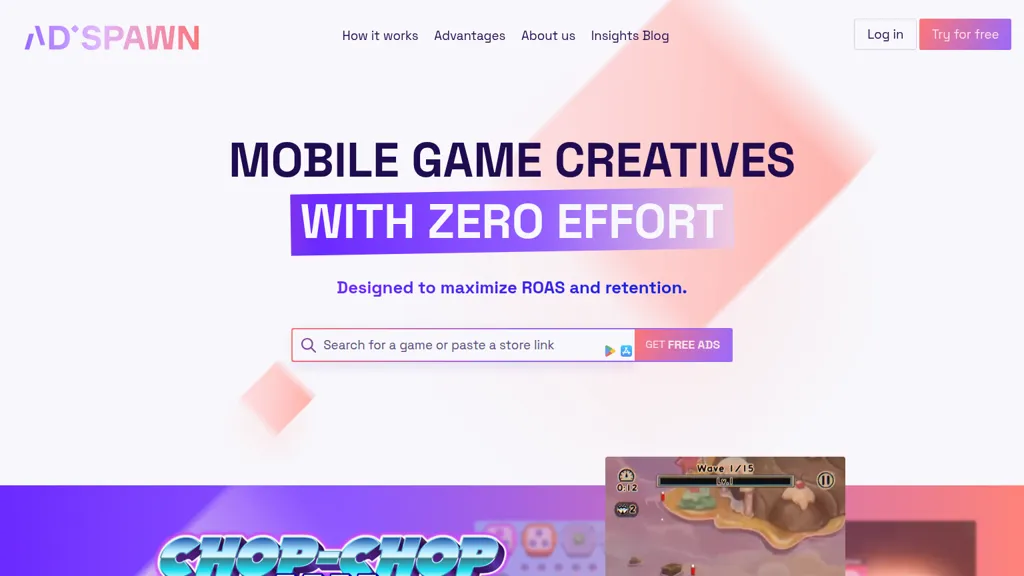 AdSpawn screenshot