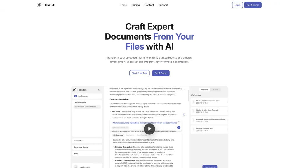 Inkwise AI screenshot