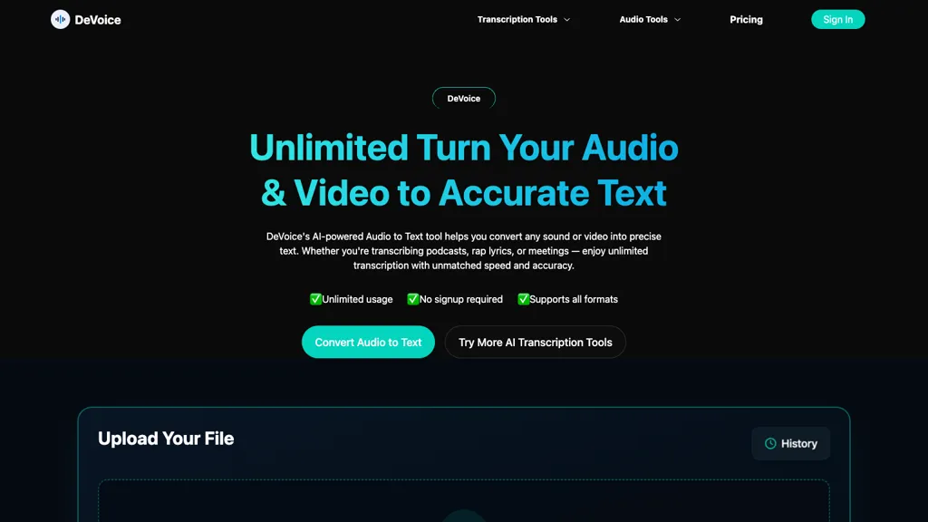 DeVoice screenshot