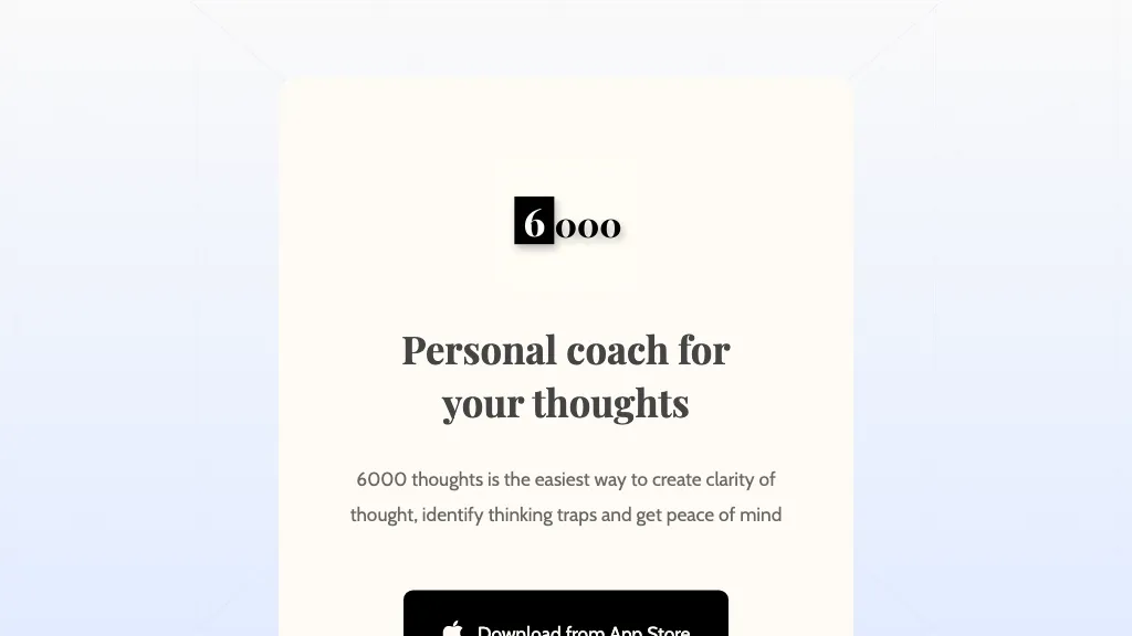6000 thoughts screenshot