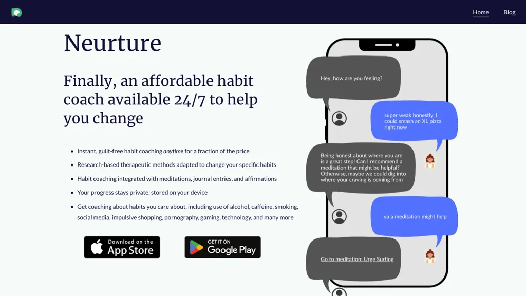 Neurture screenshot
