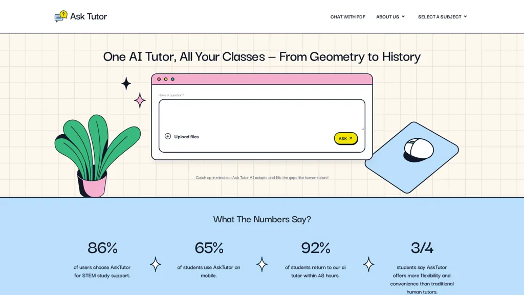 AskTutor screenshot