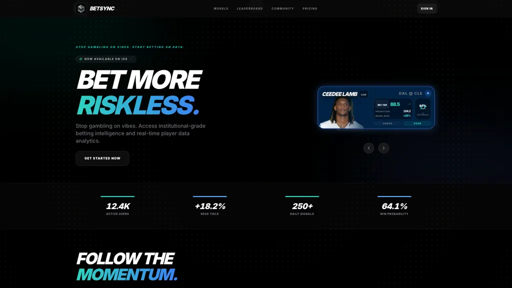 Betsync screenshot