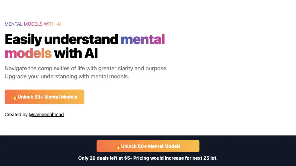 Mental Models screenshot