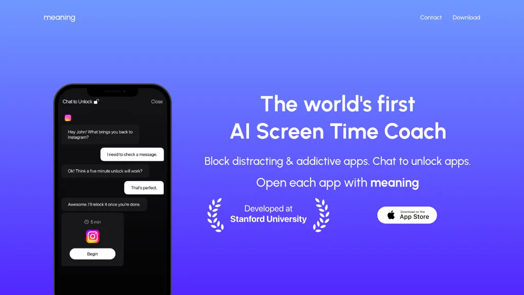 Meaning screenshot