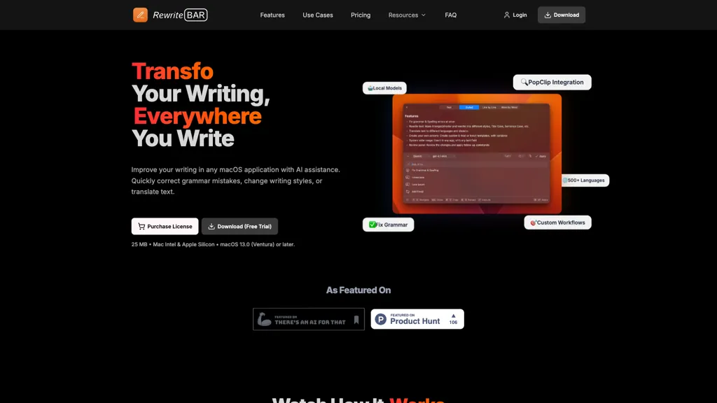 RewriteBar screenshot