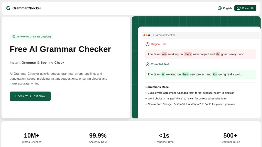 AIGrammarChecker screenshot