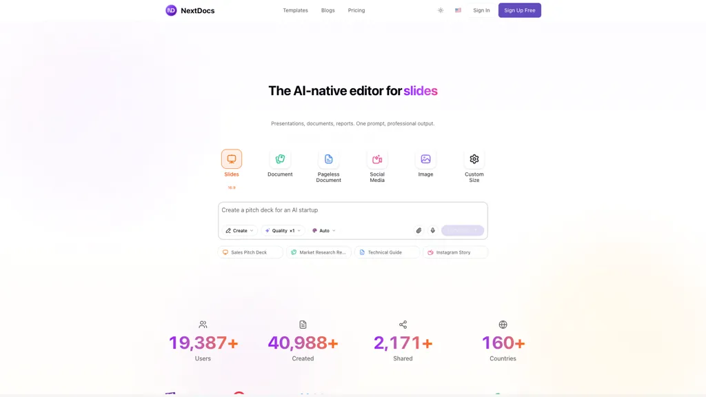 NextDocs screenshot