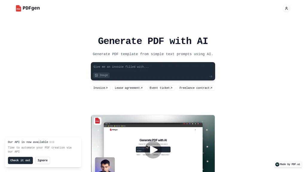 PDFgen screenshot