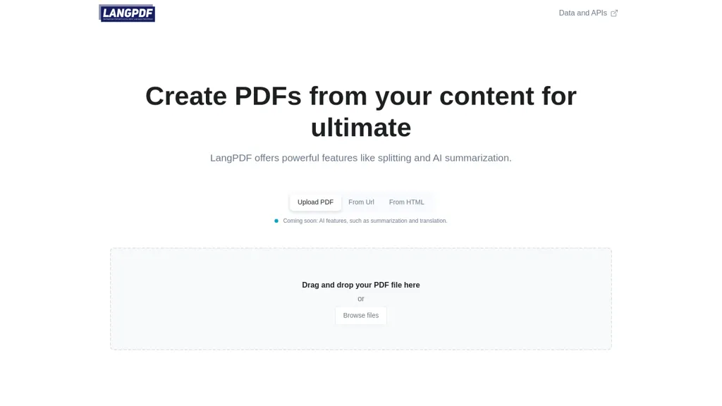 LangPDF screenshot