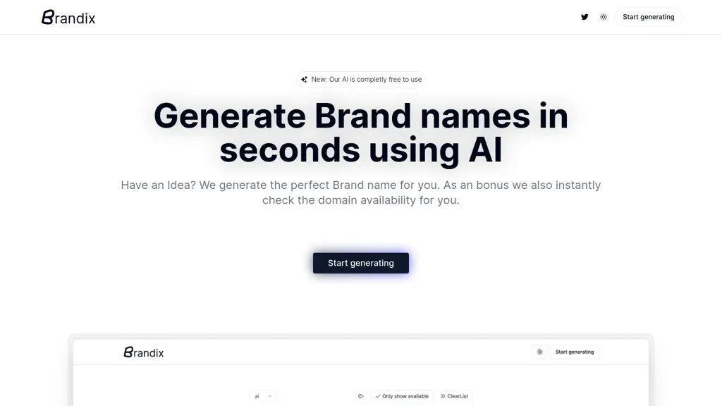 Brandix AI screenshot