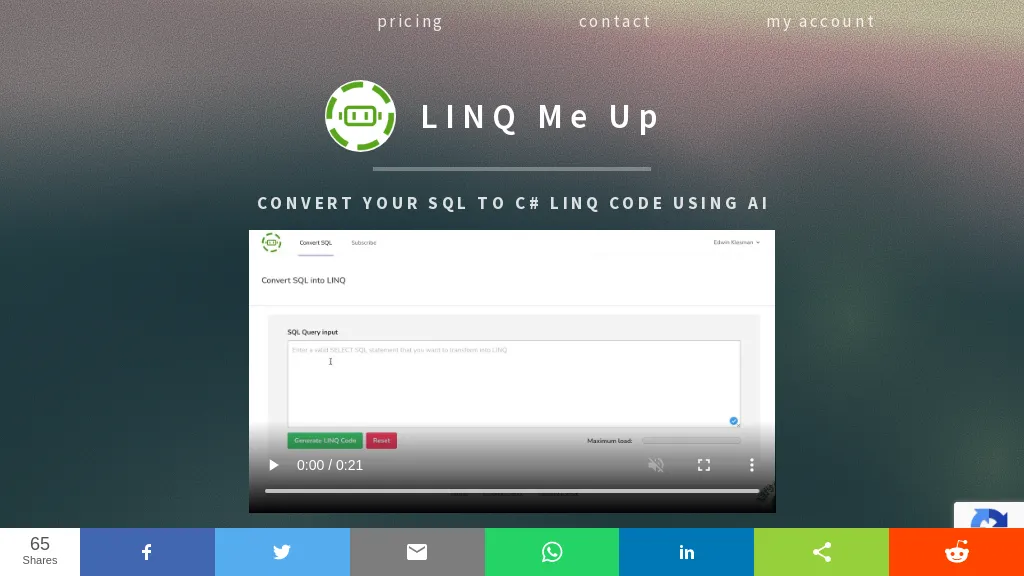 LINQ Me Up screenshot