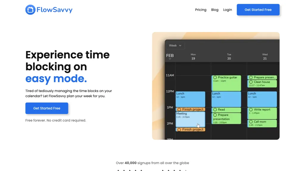 FlowSavvy screenshot
